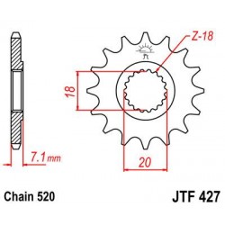 ZEBATKA NAPĘDOWA JT JTF427.