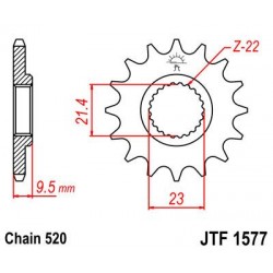 ZEBATKA NAPĘDOWA JT JTF1577.