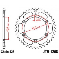 ZEBATKA NAPĘDZANA JT JTR1258.