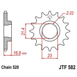 ZEBATKA NAPĘDOWA JT JTF582.