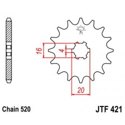ZEBATKA NAPĘDOWA JT JTF421.