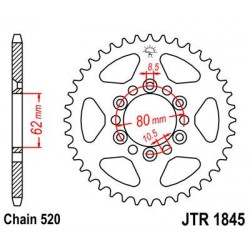 ZEBATKA NAPĘDZANA JT JTR1845.