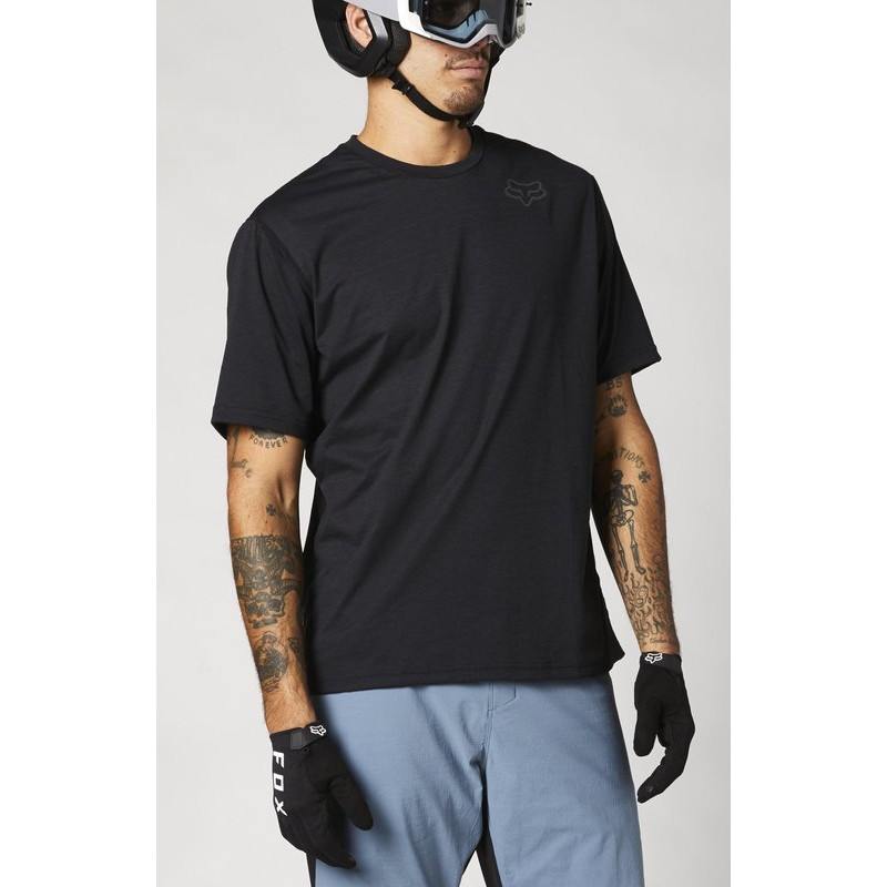KOSZULKA ROWEROWA FOX RANGER POWER DRY BLACK  ENDURO CROSS