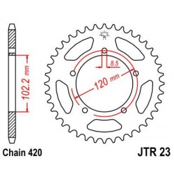 ZEBATKA NAPĘDZANA JT JTR23.