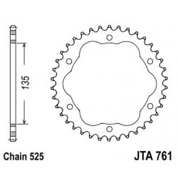 ZEBATKA NAPĘDZANA JT JTR761.