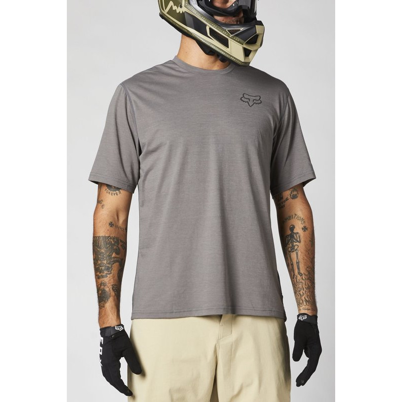 KOSZULKA ROWEROWA FOX RANGER POWER DRY PEWTER  ENDURO CROSS