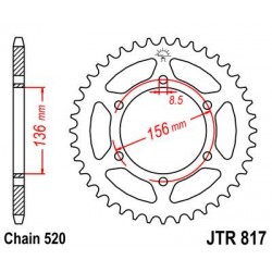 ZEBATKA NAPĘDZANA JT JTR817.