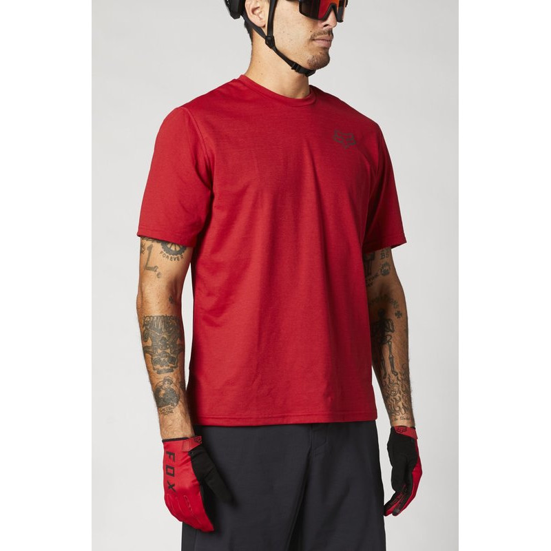 KOSZULKA ROWEROWA FOX RANGER POWER DRY CHILI  ENDURO CROSS