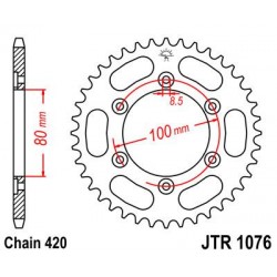 ZEBATKA NAPĘDZANA JT JTR1076.