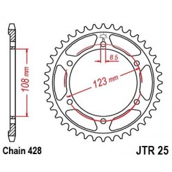ZEBATKA NAPĘDZANA JT JTR25.