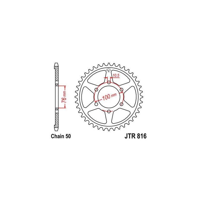 ZEBATKA NAPĘDZANA JT JTR816.