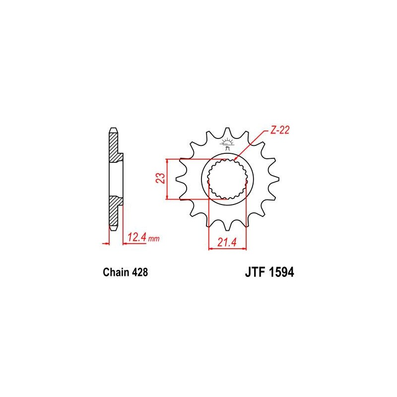 ZEBATKA NAPĘDOWA JT JTF1594.