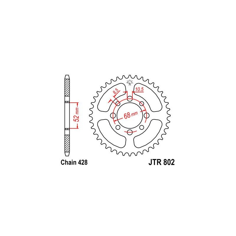 ZEBATKA NAPĘDZANA JT JTR802.