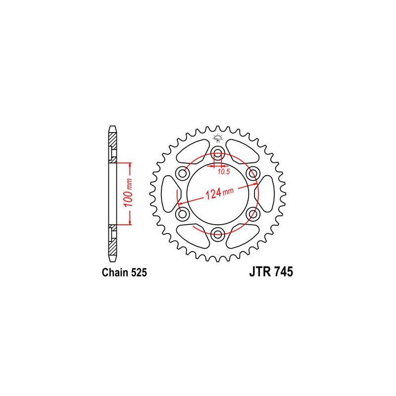 ZEBATKA NAPĘDZANA JT JTR745.