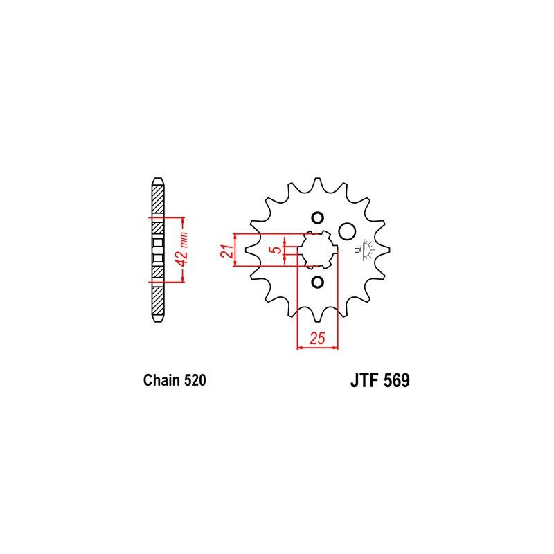 ZEBATKA NAPĘDOWA JT JTF569.