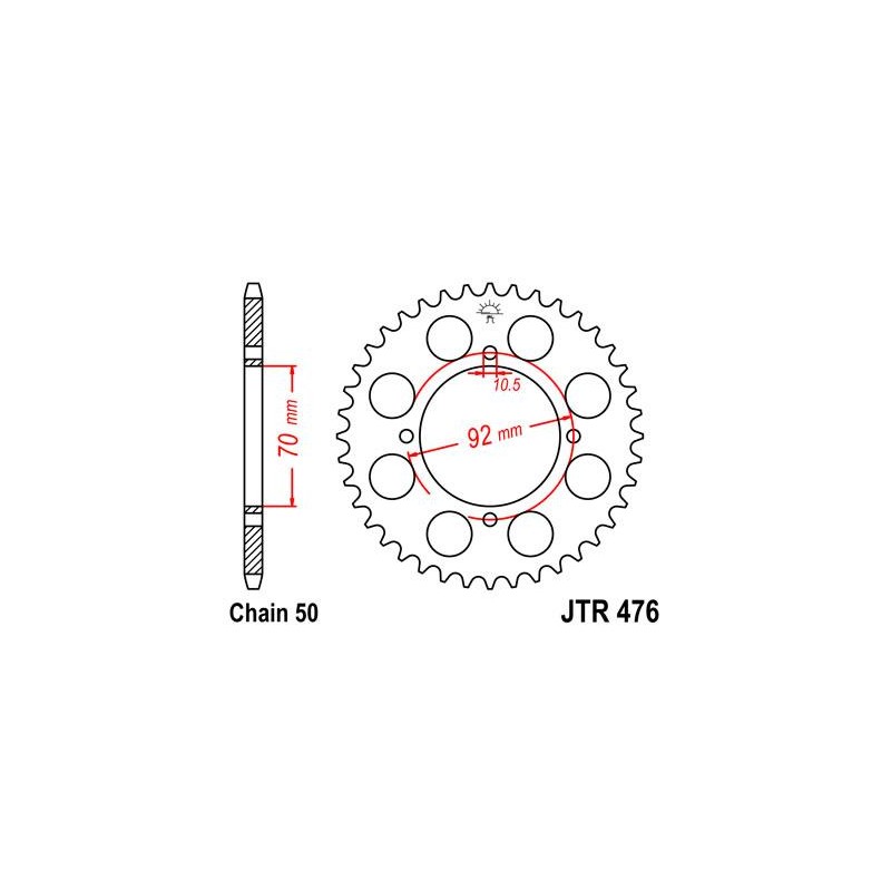 ZEBATKA NAPĘDZANA JT JTR476.