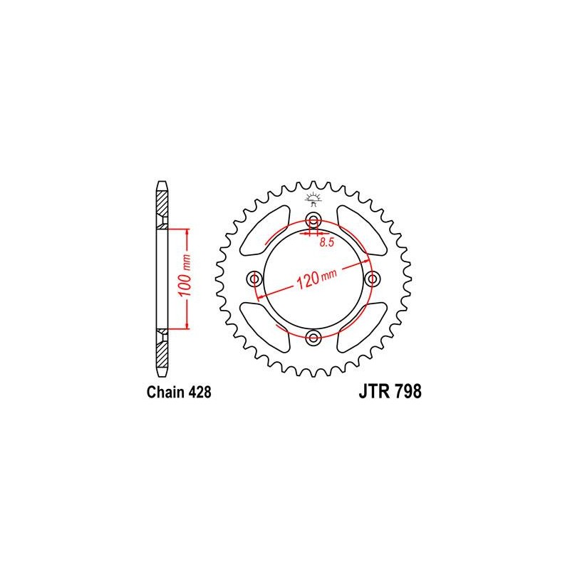ZEBATKA NAPĘDZANA JT JTR798.