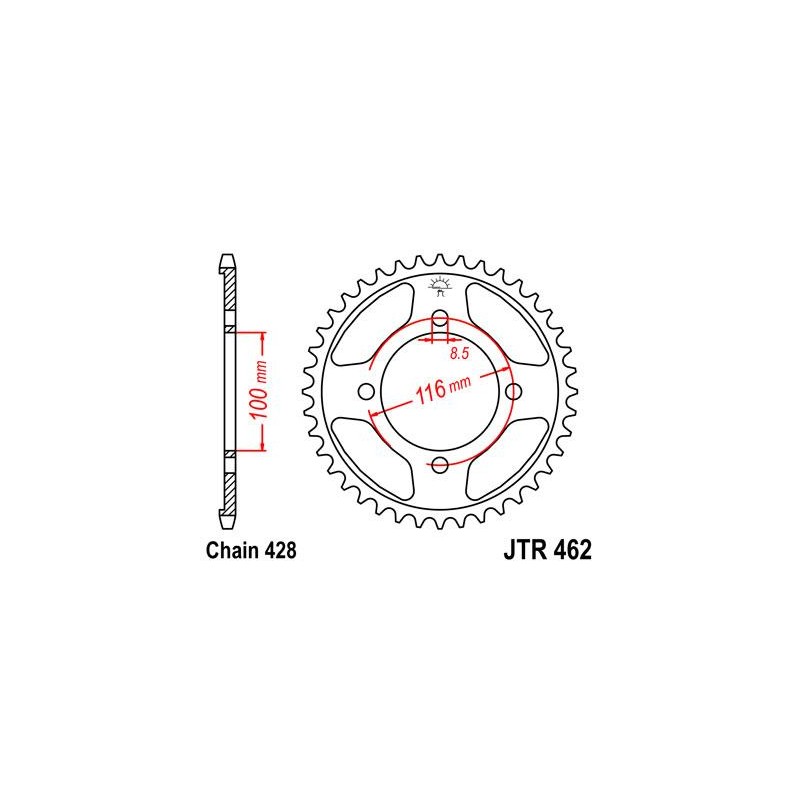 ZEBATKA NAPĘDZANA JT JTR462.