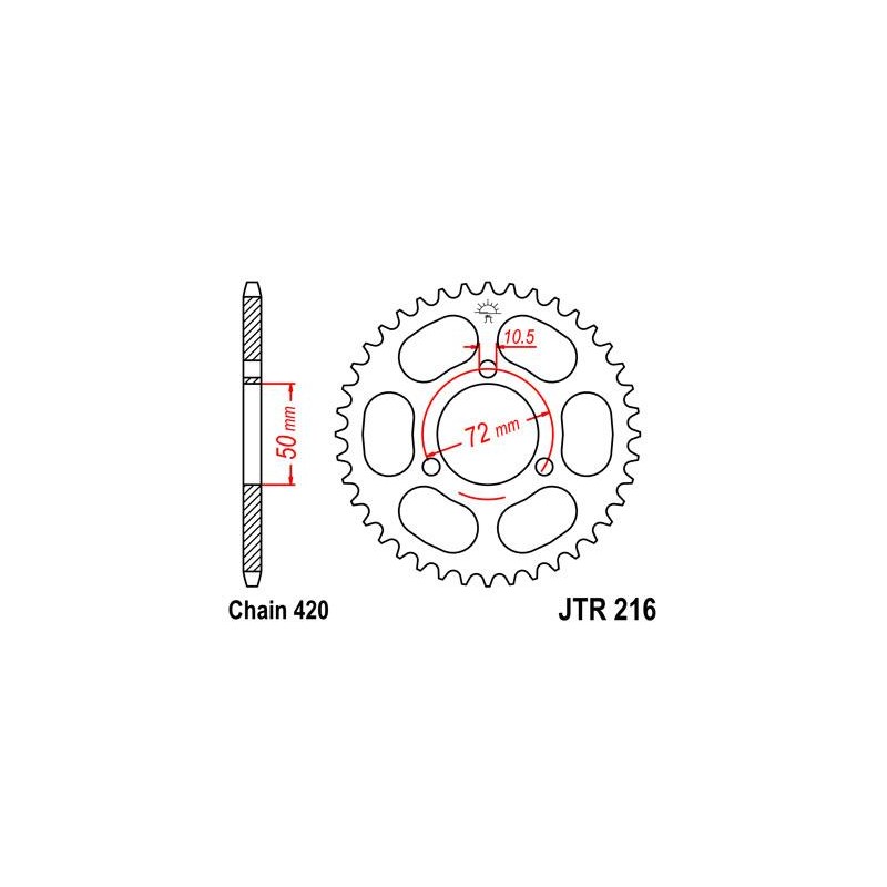 ZEBATKA NAPĘDZANA JT JTR216.