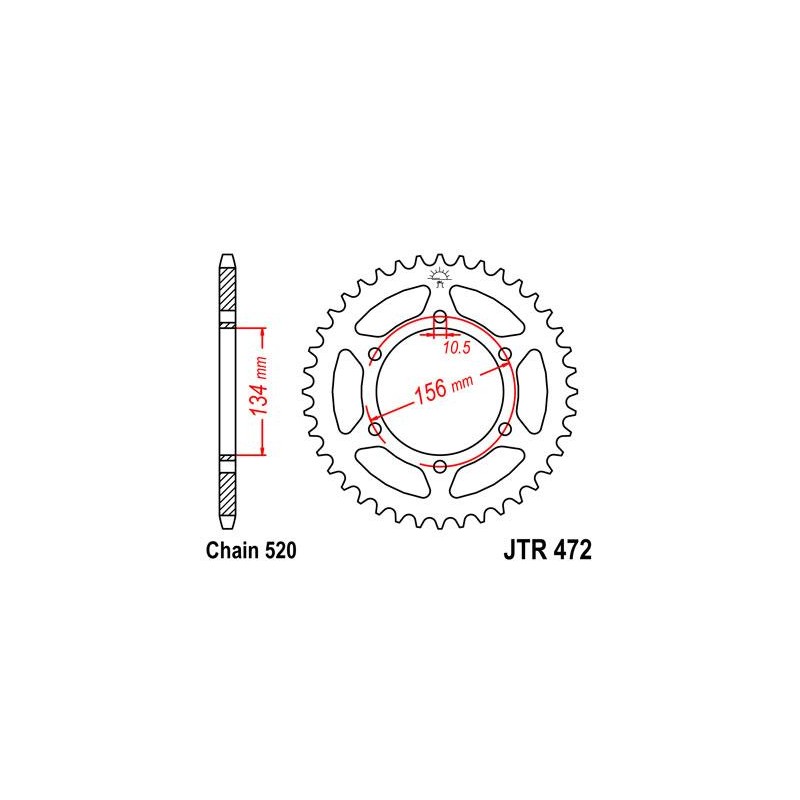 ZEBATKA NAPĘDZANA JT JTR472.
