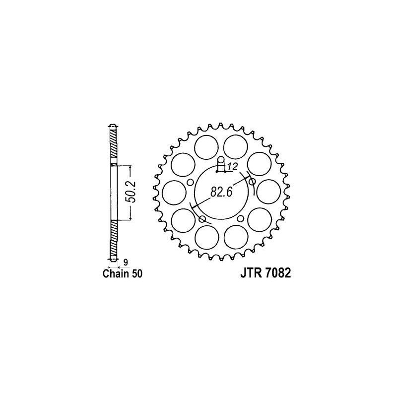ZEBATKA NAPĘDZANA JT JTR7082.