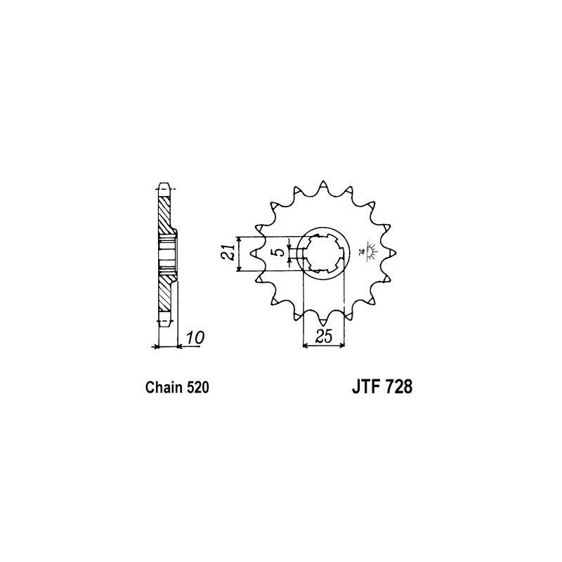 ZEBATKA NAPĘDOWA JT JTF728.