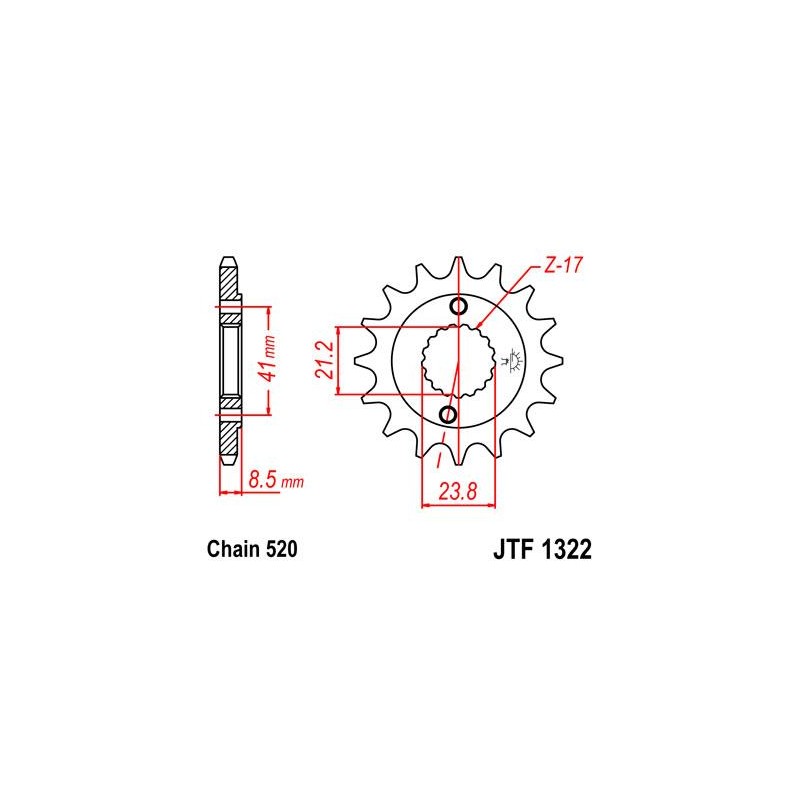 ZEBATKA NAPĘDOWA JT JTF1322.