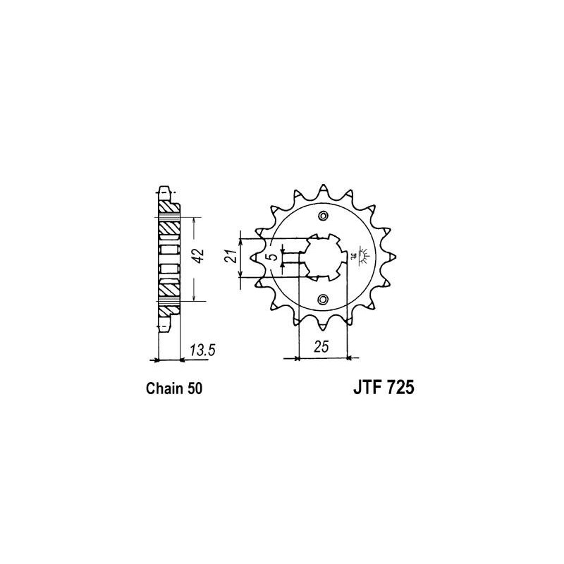 ZEBATKA NAPĘDOWA JT JTF725.