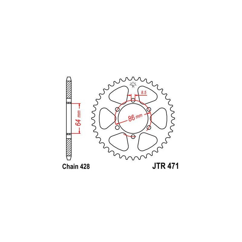 ZEBATKA NAPĘDZANA JT JTR471.