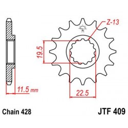 ZEBATKA NAPĘDOWA JT JTF409.