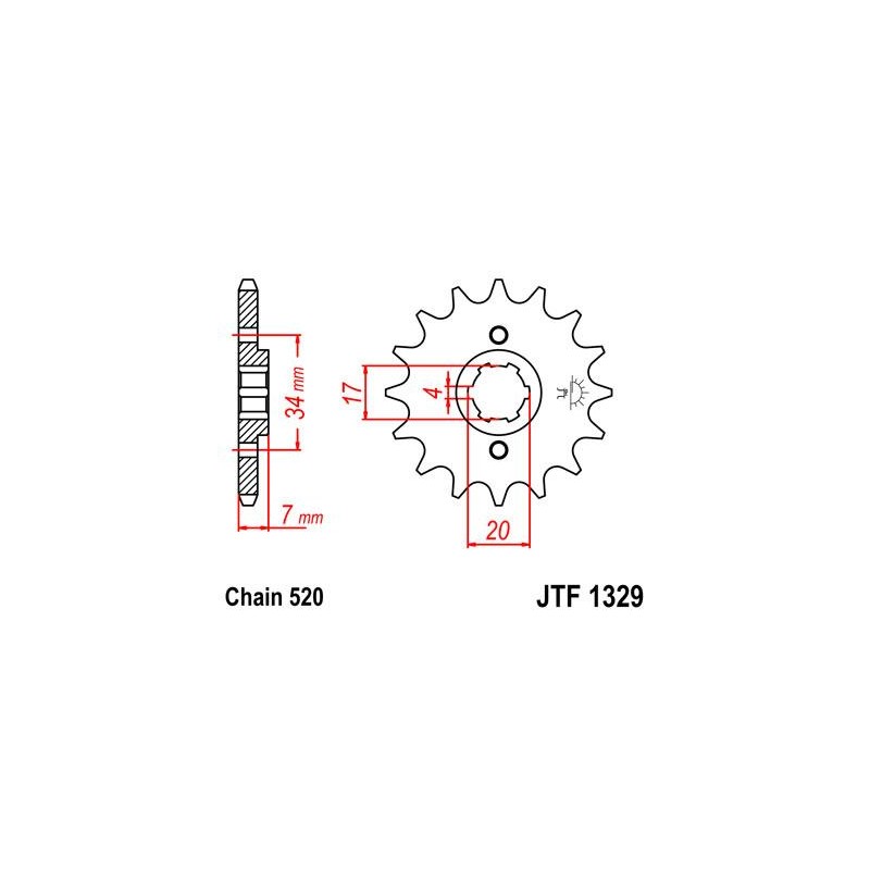 ZEBATKA NAPĘDOWA JT JTF1329.