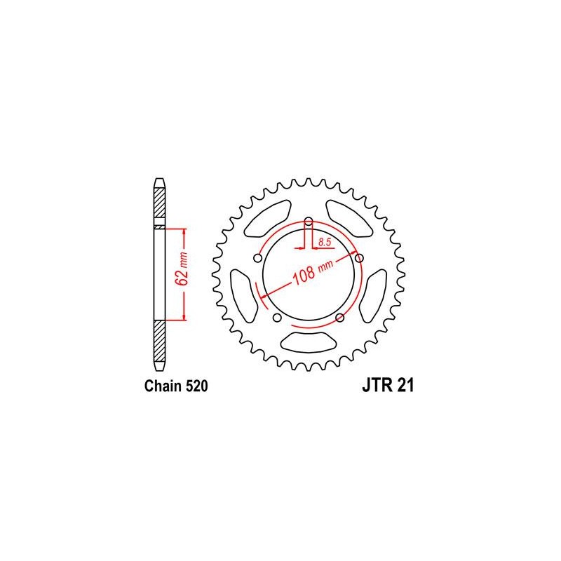 ZEBATKA NAPĘDZANA JT JTR21.
