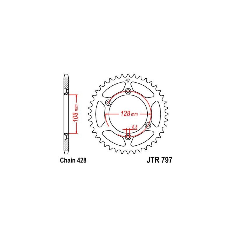 ZEBATKA NAPĘDZANA JT JTR797.