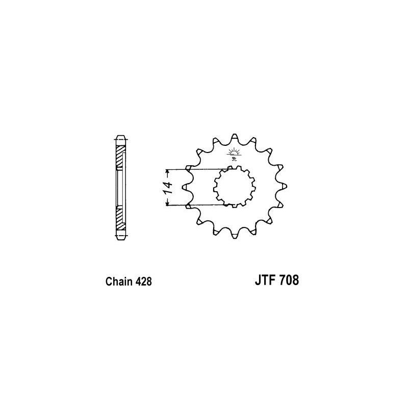 ZEBATKA NAPĘDOWA JT JTF708.
