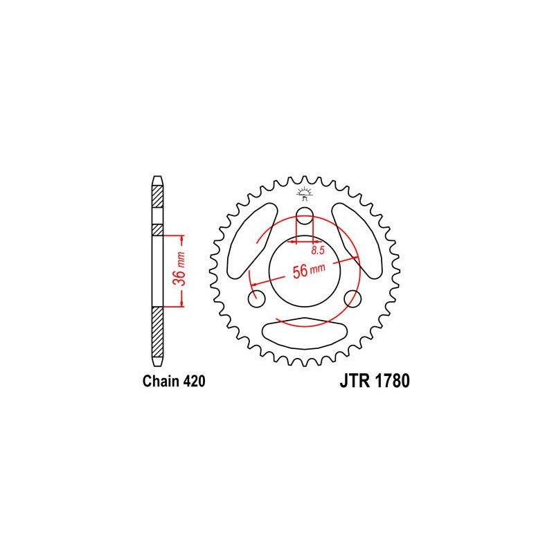 ZEBATKA NAPĘDZANA JT JTR1780.