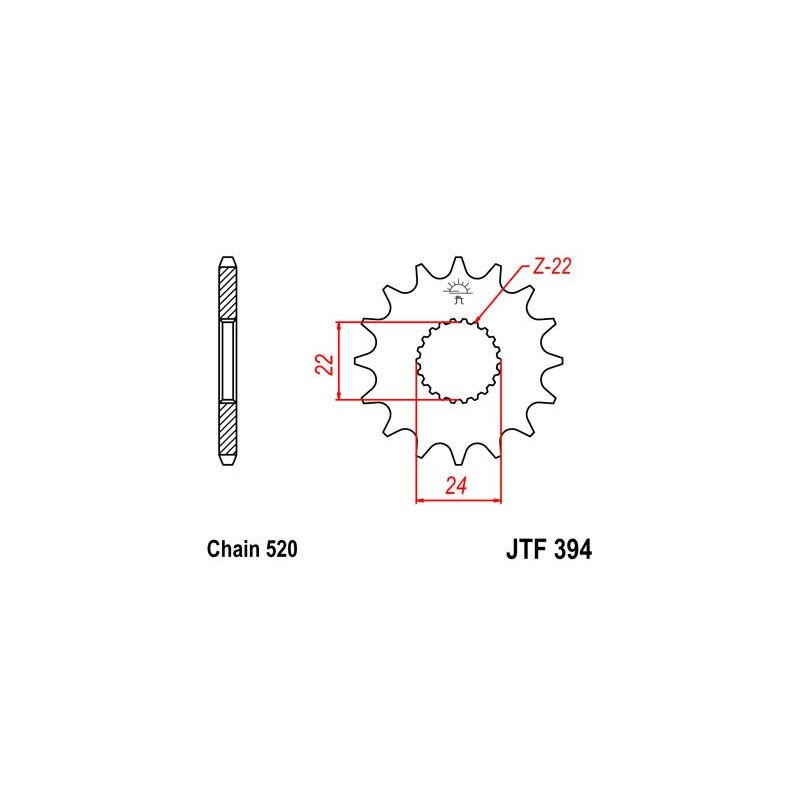ZEBATKA NAPĘDOWA JT JTF394.