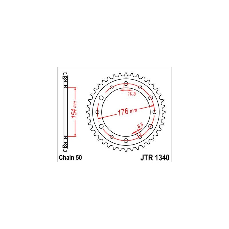 ZEBATKA NAPĘDZANA JT JTR1340.