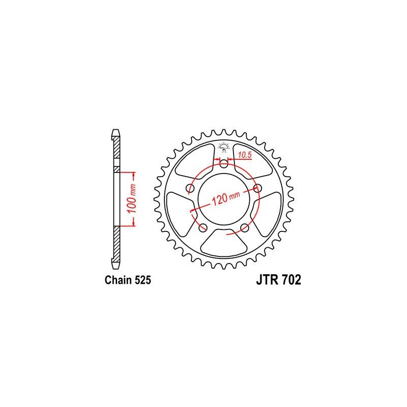 ZEBATKA NAPĘDZANA JT JTR702.