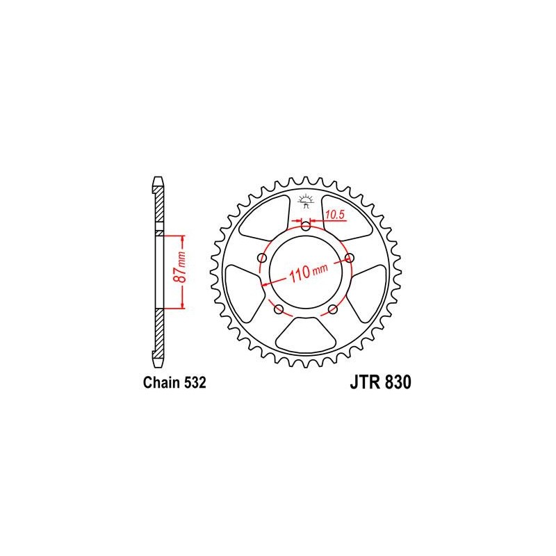 ZEBATKA NAPĘDZANA JT JTR830.