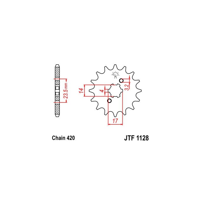 ZEBATKA NAPĘDOWA JT JTF1128.