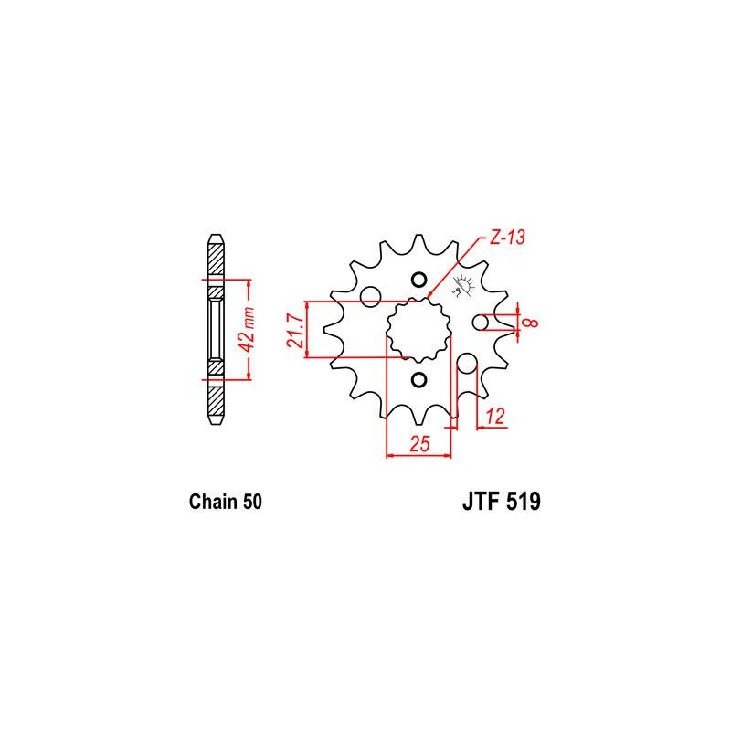 ZEBATKA NAPĘDOWA JT JTF519.