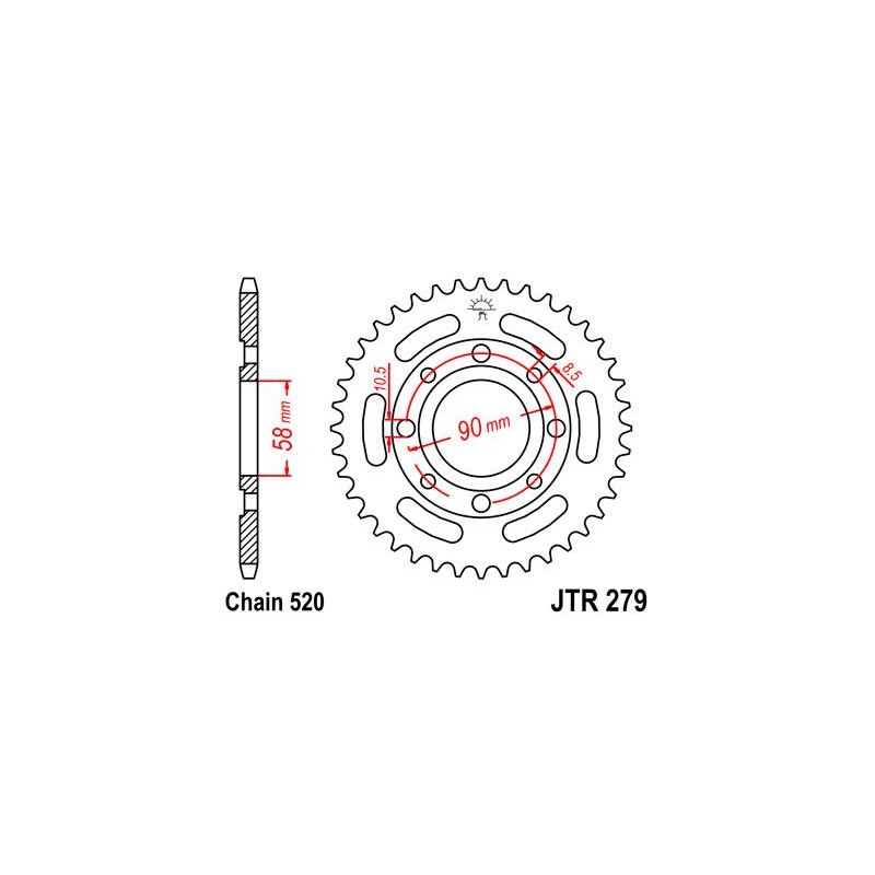 ZEBATKA NAPĘDZANA JT JTR279.