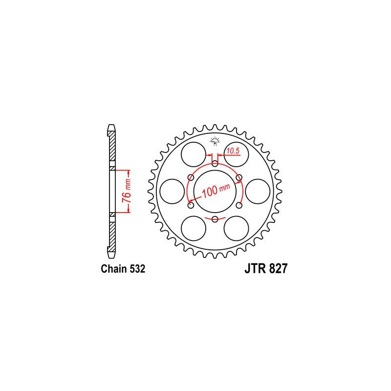 ZEBATKA NAPĘDZANA JT JTR827.