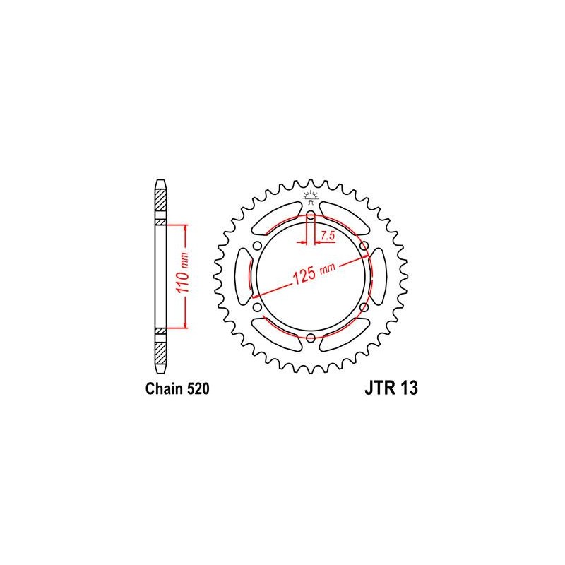 ZEBATKA NAPĘDZANA JT JTR13.