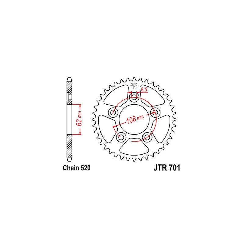 ZEBATKA NAPĘDZANA JT JTR701.