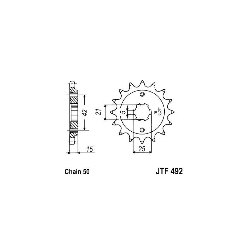 ZEBATKA NAPĘDOWA JT JTF492.