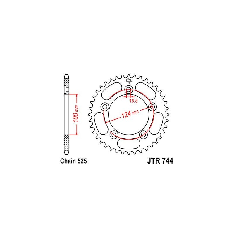 ZEBATKA NAPĘDZANA JT JTR744.