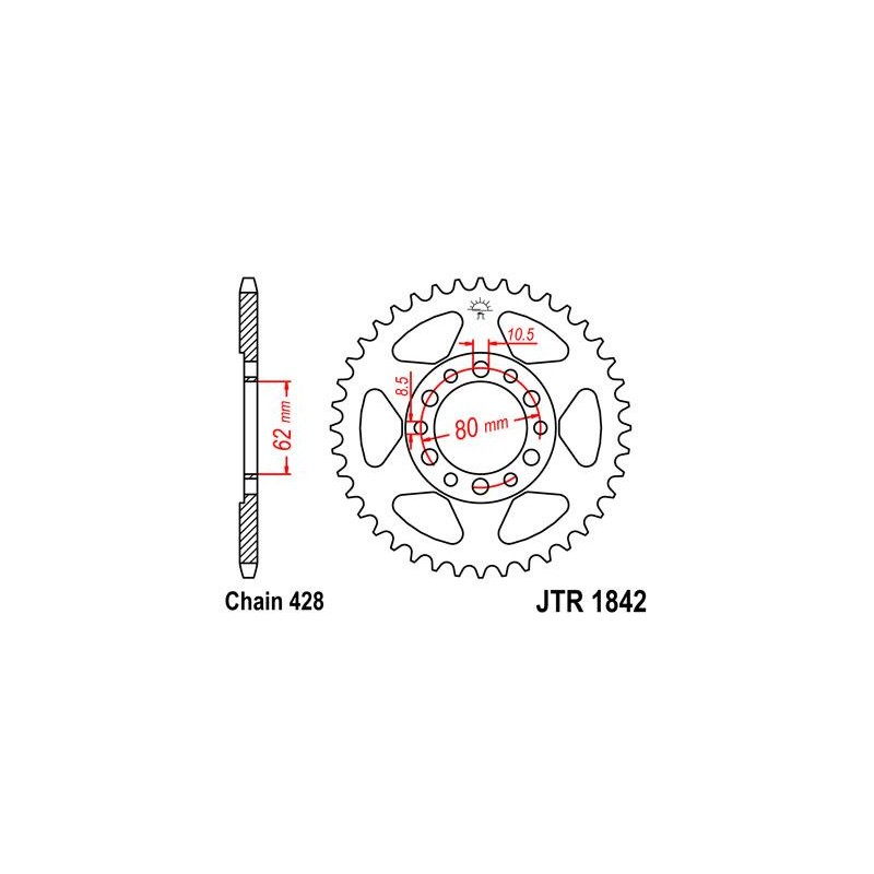 ZEBATKA NAPĘDZANA JT JTR1842.