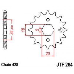 ZEBATKA NAPĘDOWA JT JTF264.