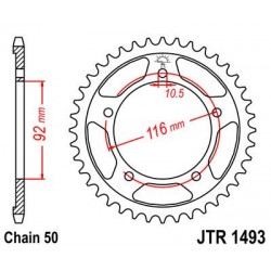 ZEBATKA NAPĘDZANA JT JTR1493.